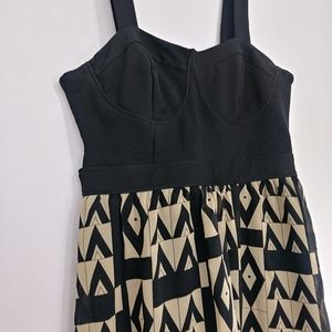 Tribal Patterned/Black Juniors Dress
